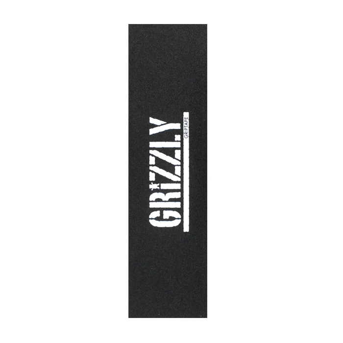 1075-grizzly-griptape-stamp-print-single-sheet-9-x33-black-white-1.webp Grizzly Griptape Stamp Print Single Sheet 9″x33″ - Black/White