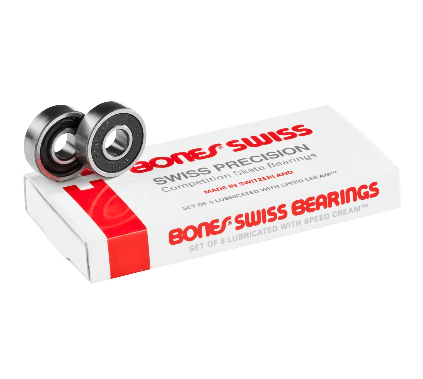 169-bones-swiss-skateboard-bearings-set-of-8-1.webp Bones Swiss Skateboard Bearings (Set of 8)