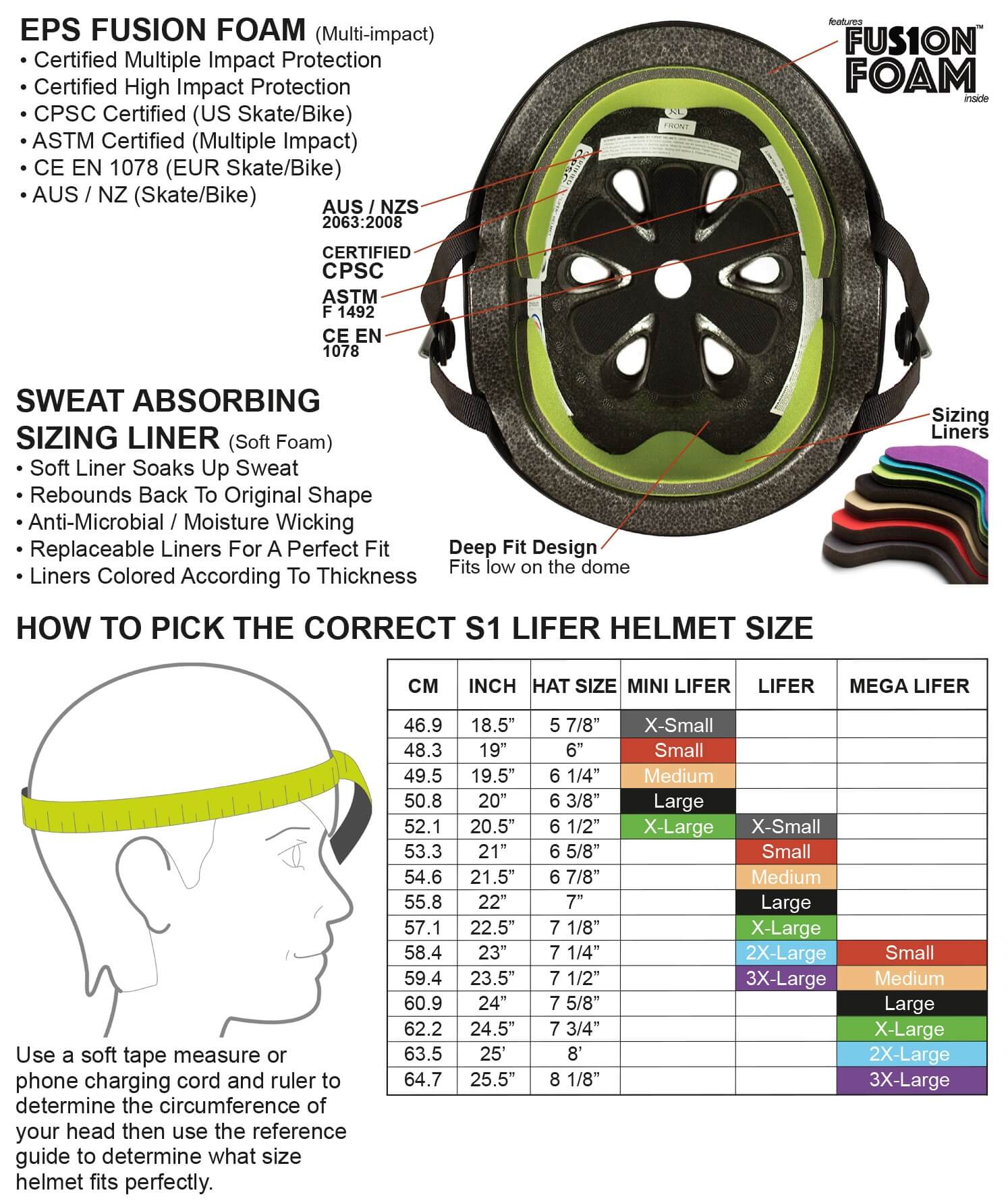 3889-s1-lifer-helmet-white-gloss-black-stripes-4.jpg S1 Lifer Helmet - White Gloss/Black Stripes