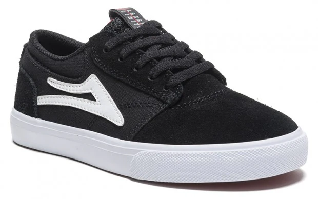 3917-lakai-shoes-griffin-kids-black-white-suede-1.webp Lakai Shoes Griffin Kids - Black/White Suede