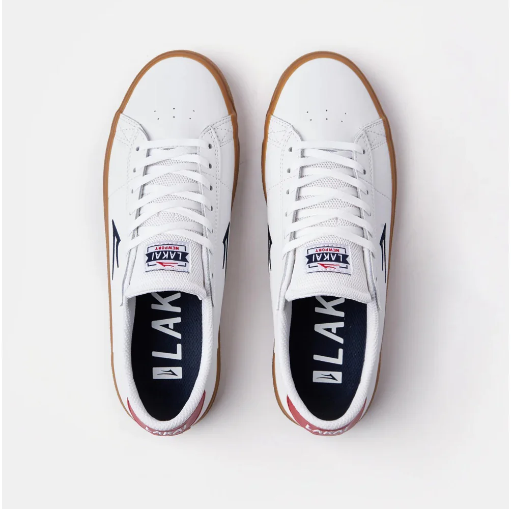 4204-lakai-shoes-newport-white-gum-leather-3.webp Lakai Shoes Newport - White/Gum Leather