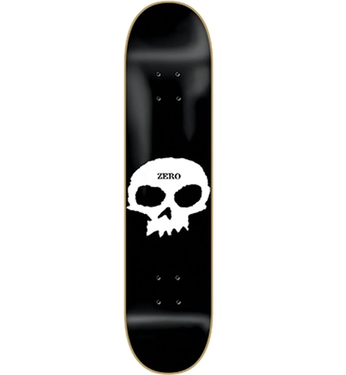 5344-zero-single-skull-skateboard-deck-8.0-black-white-1.webp Zero Single Skull Skateboard Deck - 8.0" Black/White