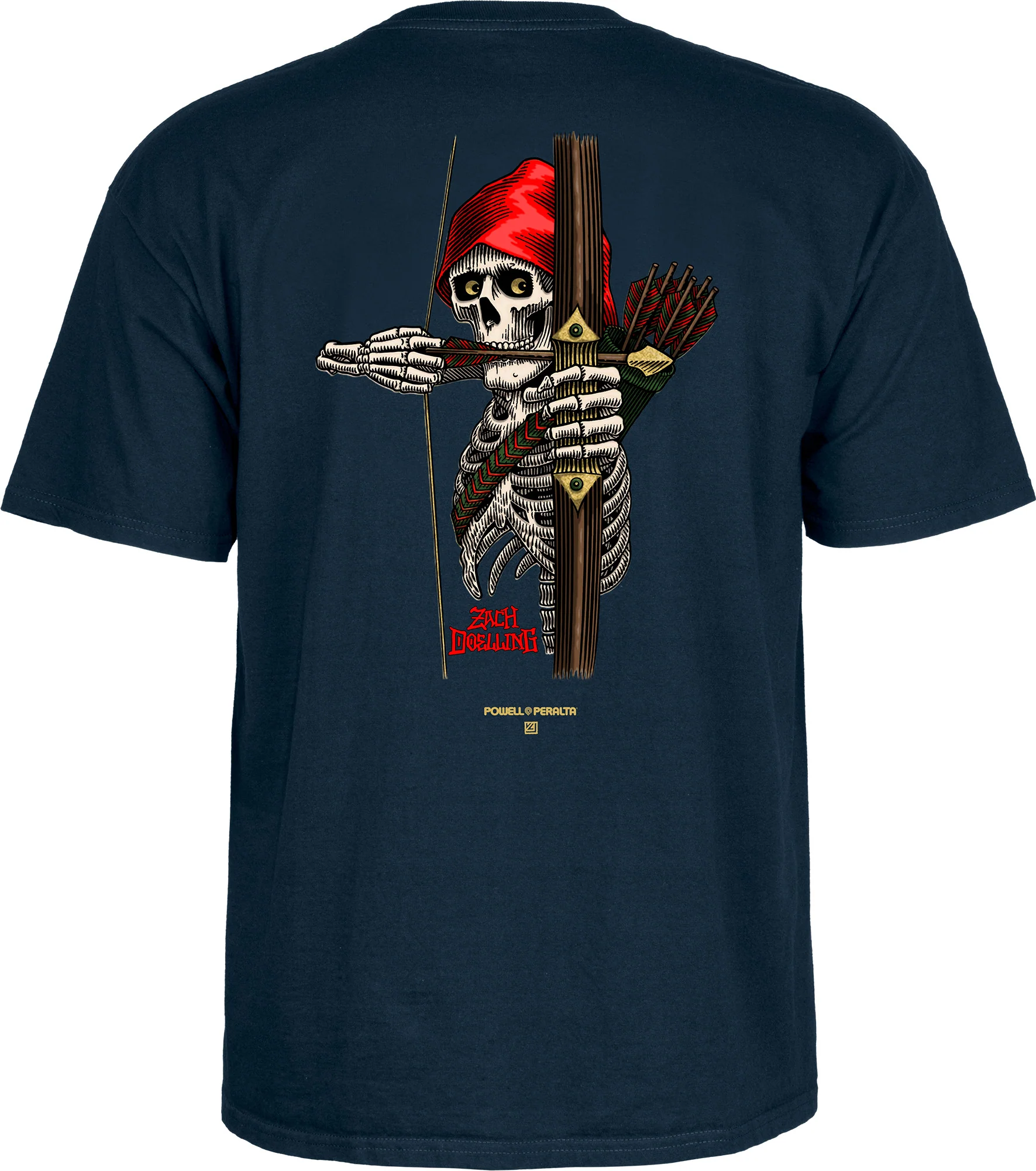 5555-powell-peralta-zach-doelling-archer-t-shirt-navy-3.webp Powell Peralta Zach Doelling Archer T-Shirt - Navy