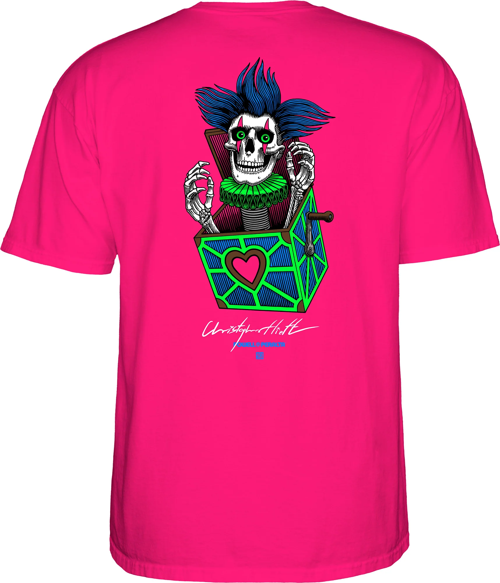 5565-powell-peralta-chris-hiett-skull-t-shirt-hot-pink-3.webp Powell Peralta Chris Hiett Skull T-shirt - Hot Pink