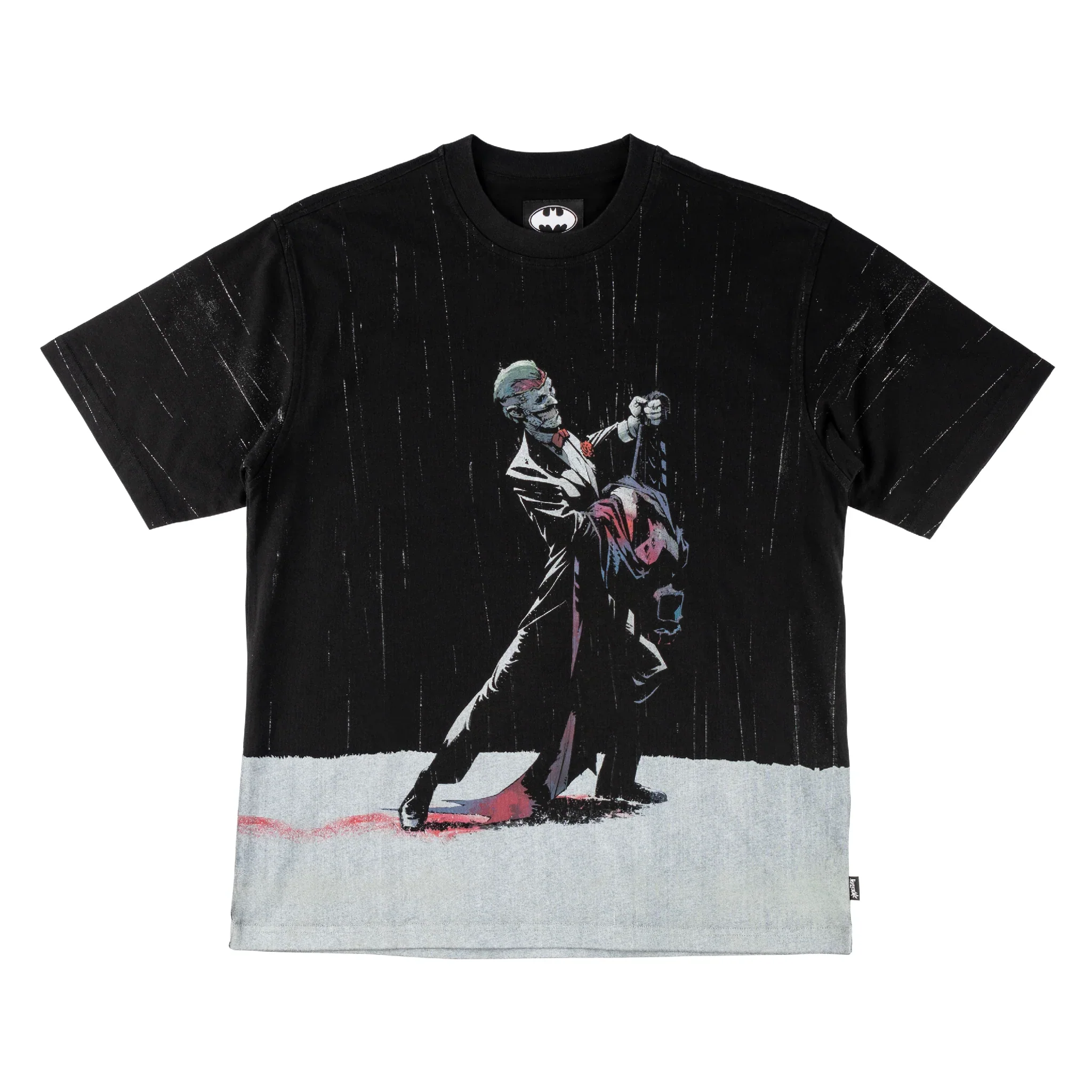 5671-welcome-x-batman-rain-dance-all-over-print-boxy-knit-tee-black-1.webp Welcome x Batman Rain Dance All-Over Print Boxy Knit Tee - Black