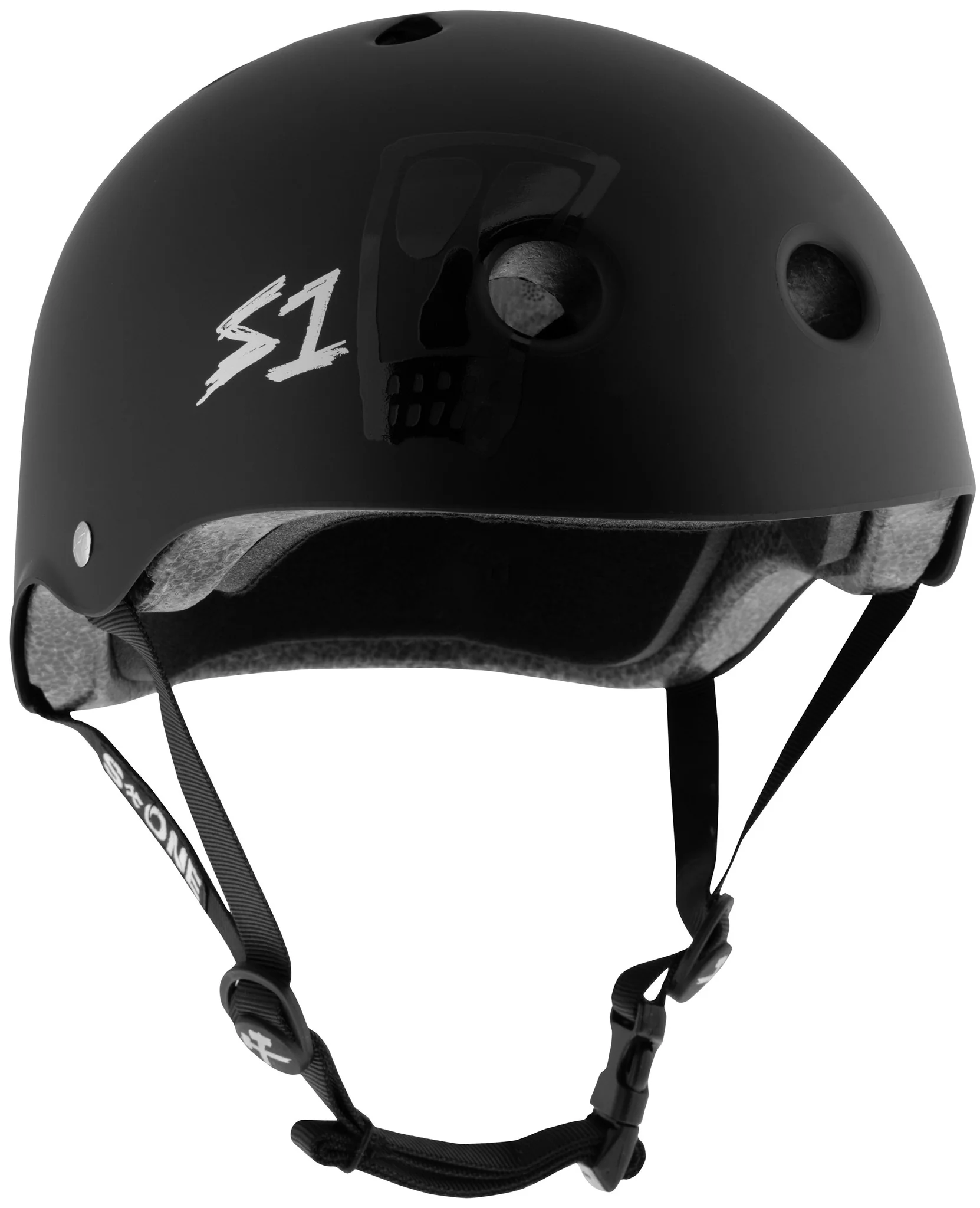 5730-s1-lifer-helmet-black-matte-vato-skull-x-lance-mountain-1.webp S1 Lifer Helmet - Black Matte/Vato Skull X Lance Mountain