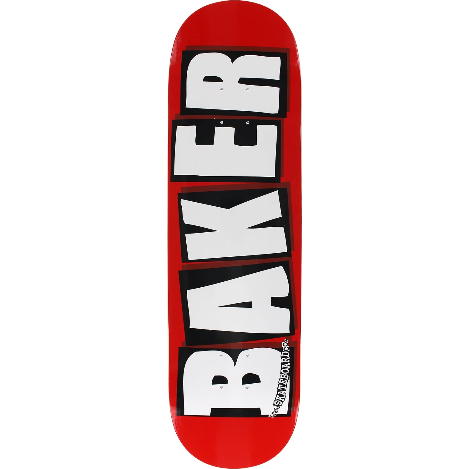 Baker Brand Logo Skateboard Deck - 8.5″ Red/White