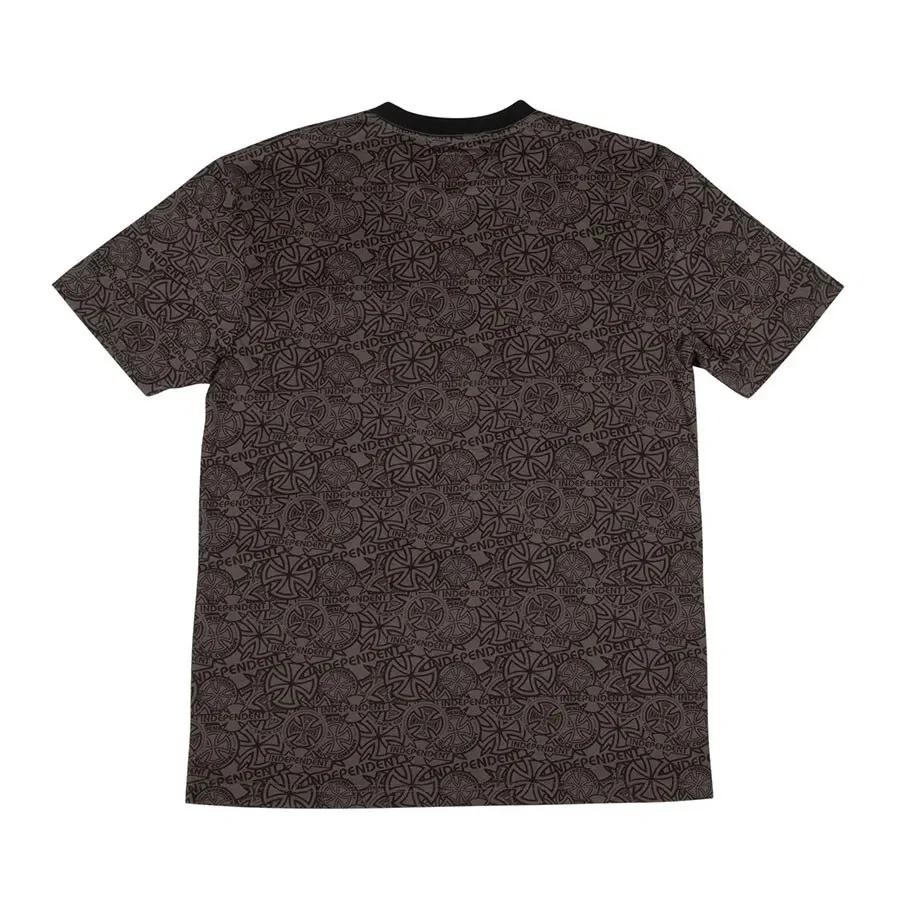 6171-independent-array-short-sleeve-mens-t-shirt-charcoal-black-1.webp Independent Array Short Sleeve Mens T-Shirt - Charcoal/Black