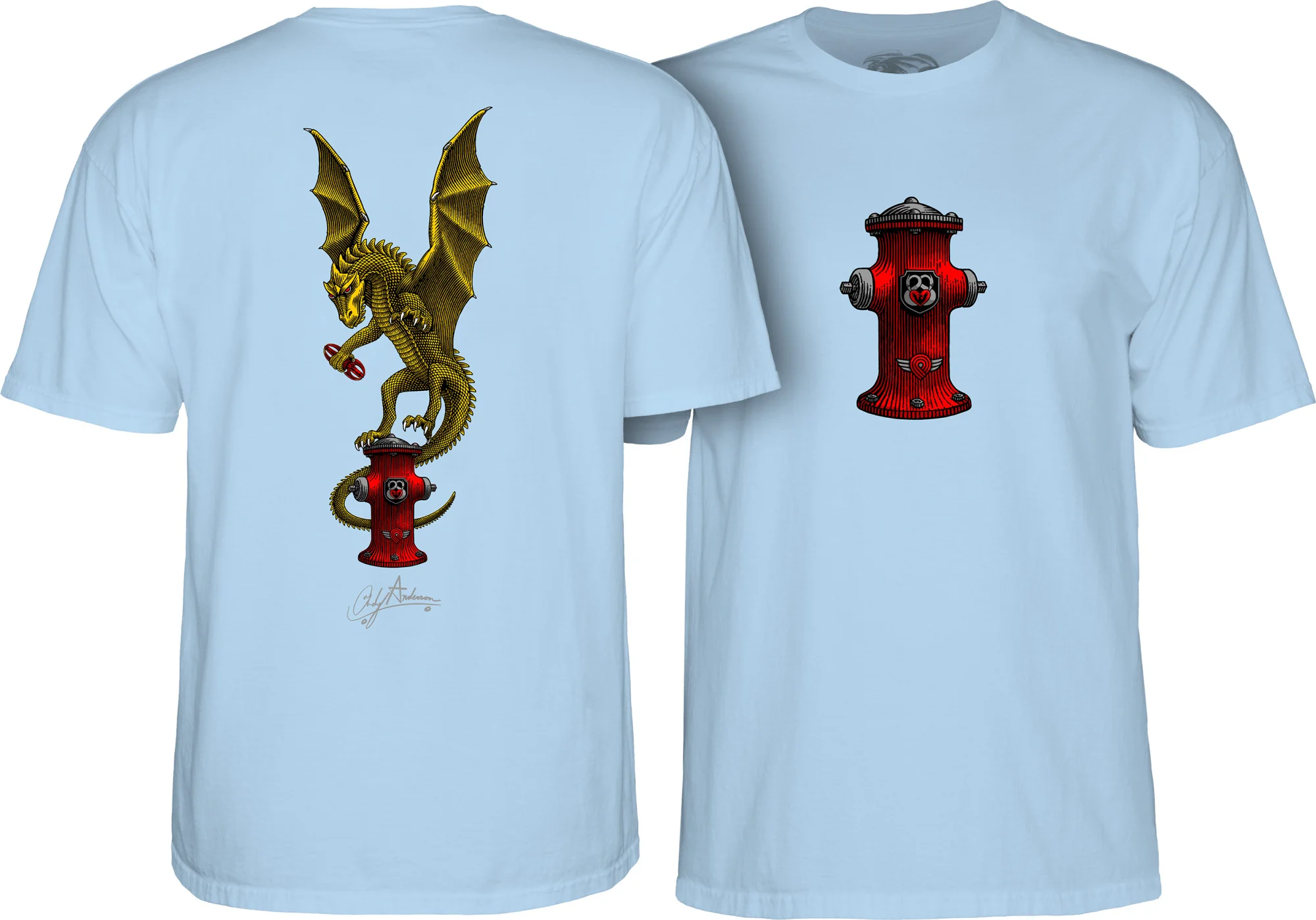 6734-powell-peralta-andy-anderson-vajra-t-shirt-light-blue-1.webp Powell Peralta Andy Anderson Vajra T-shirt - Light Blue