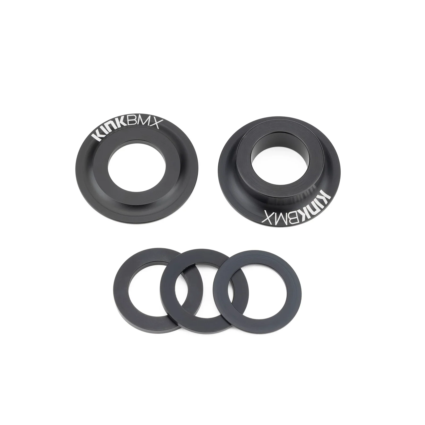 6869-kink-bmx-bottom-bracket-cone-kit-19mm-matte-black-1.webp Kink BMX Bottom Bracket Cone Kit 19mm - Matte Black