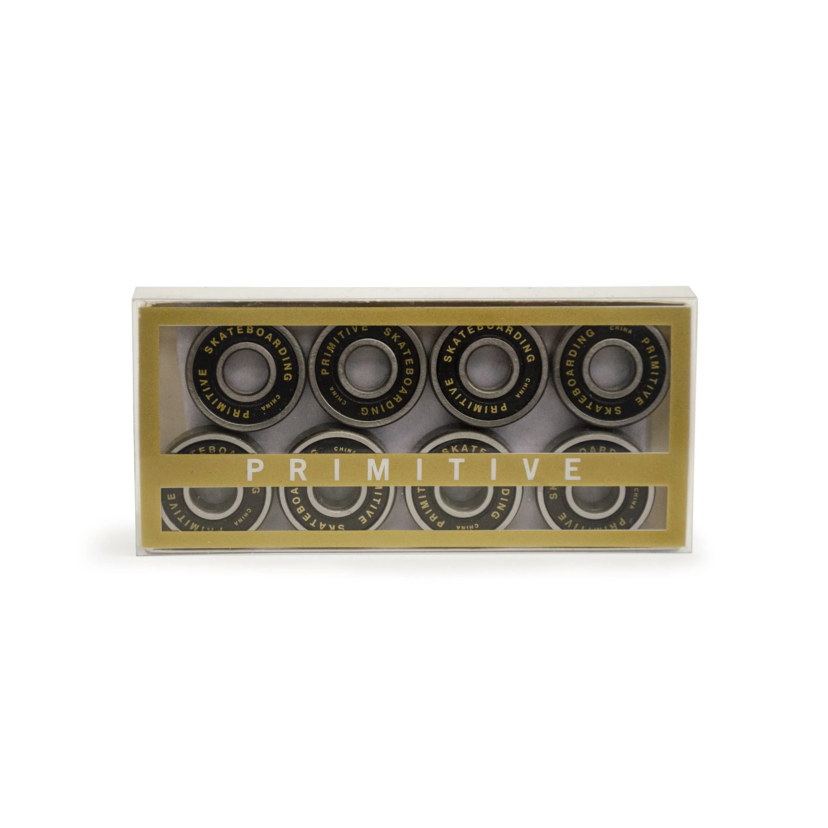 7177-primitive-8mm-skate-bearings-black-gold-8-pack-1.webp Primitive 8mm Skate Bearings - Black/Gold (8 Pack)