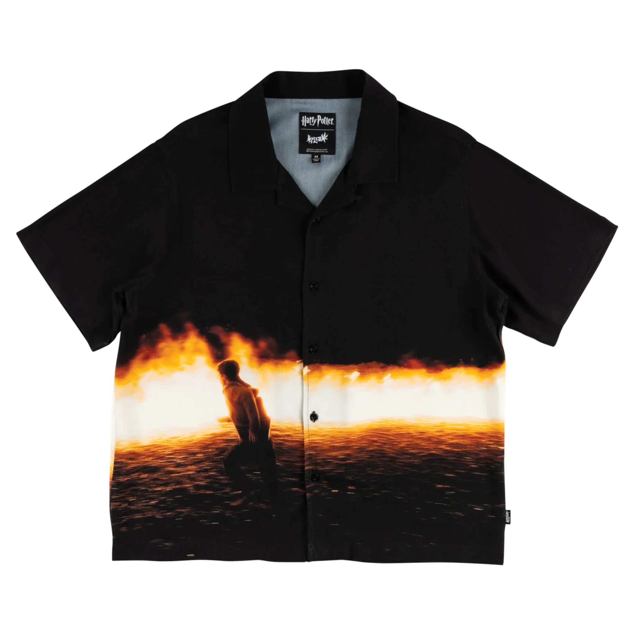 7686-welcome-x-harry-potter-burrow-burn-rayon-shirt-black-1.webp Welcome x Harry Potter Burrow Burn Rayon Shirt - Black
