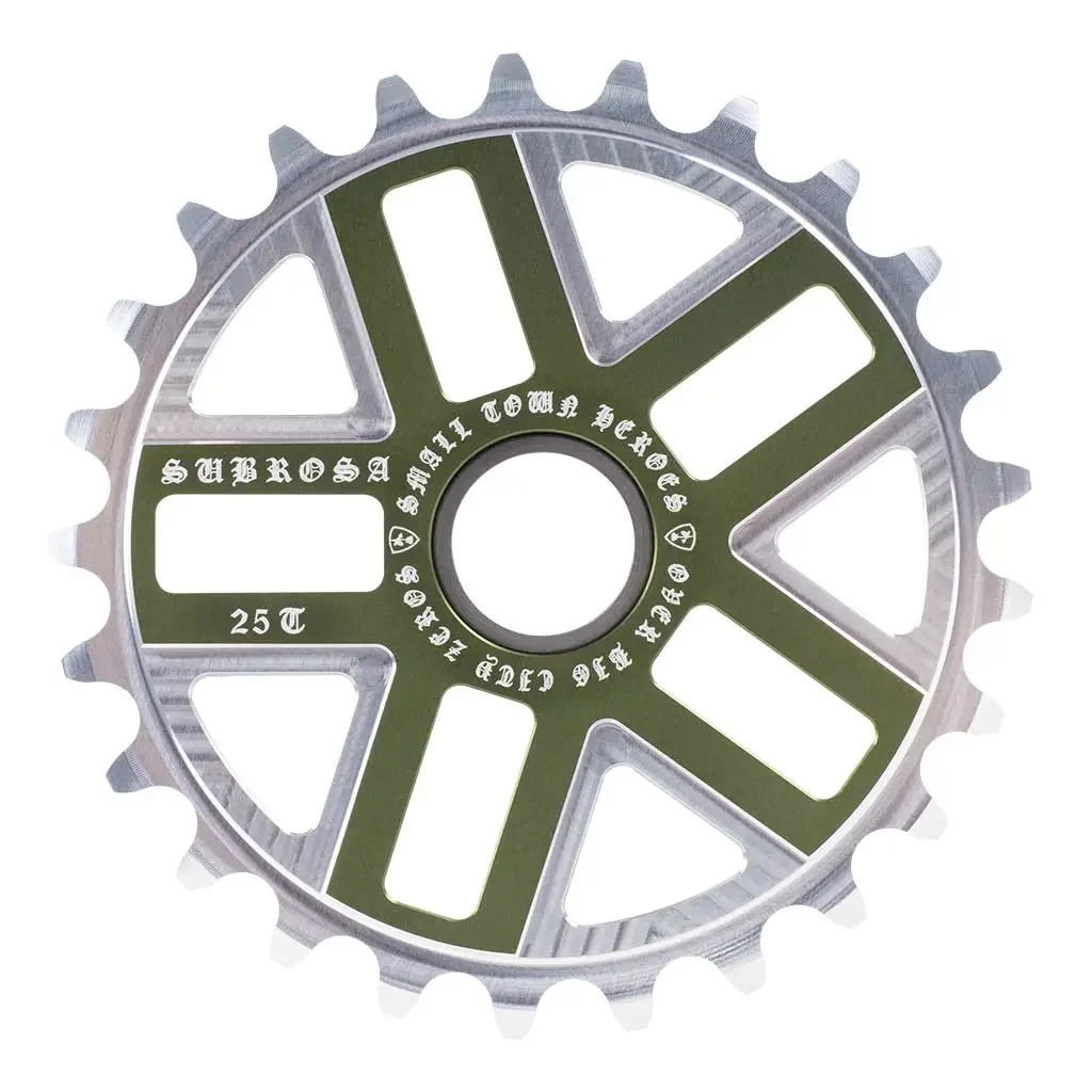 8454-subrosa-bmx-hero-sprocket-25t-matte-army-green-1.webp Subrosa BMX Hero Sprocket 25T - Matte Army Green