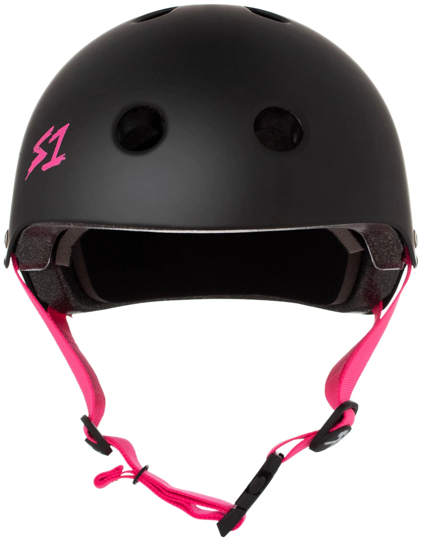 988-s1-lifer-helmet-black-matte-pink-straps-2.webp S1 Lifer Helmet - Black Matte/Pink Straps